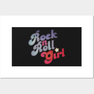 Rock N Roll Girl Purple Darla Posters and Art